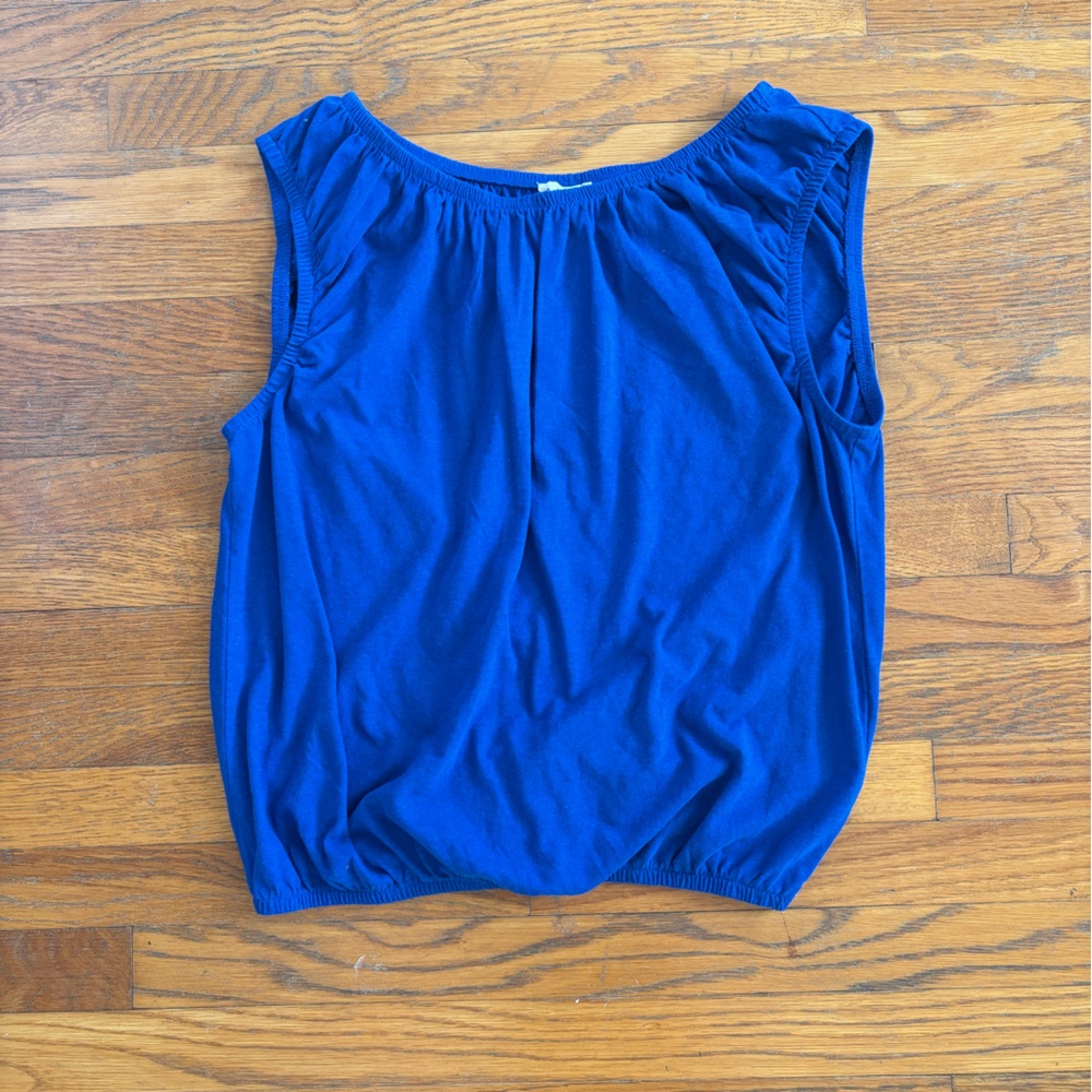 NWT Madewell Royal Blue Gathered Skirt